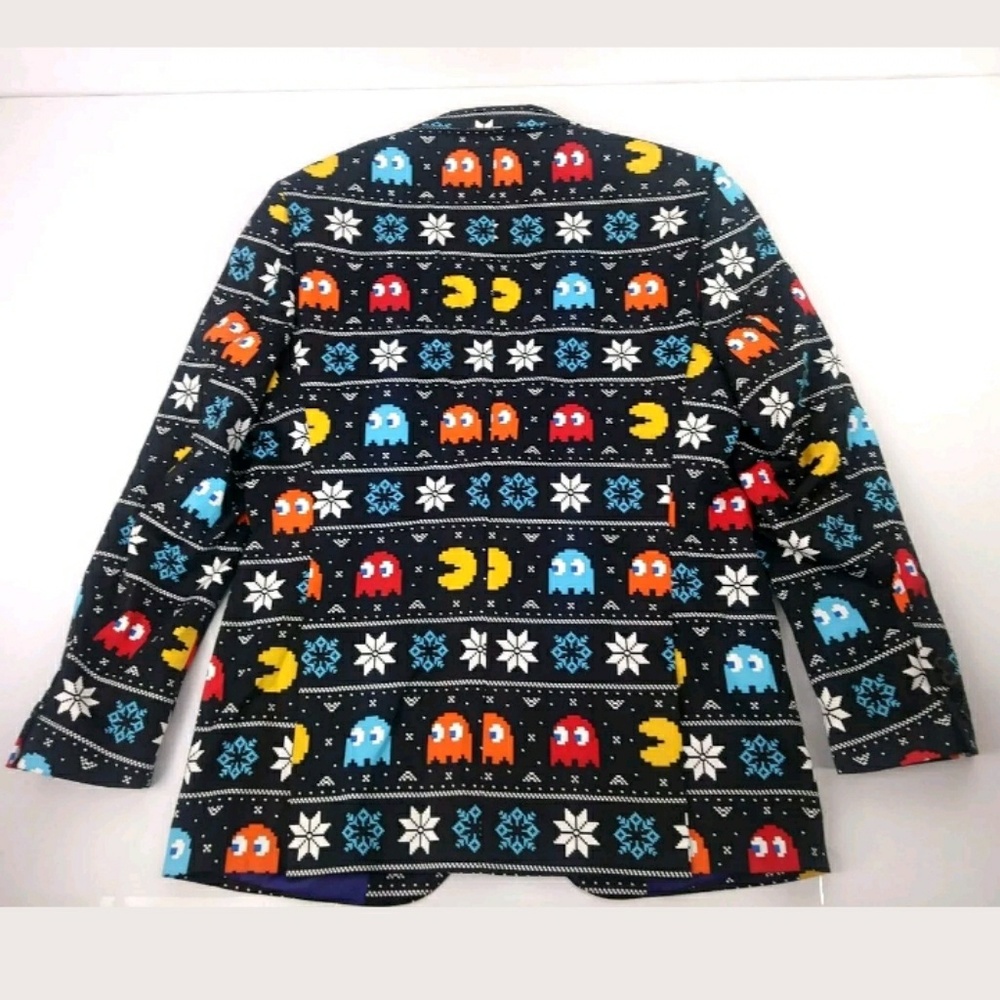 Suitmeister Pac Man Slim Fit Christmas Blazer - Picture 5 of 8